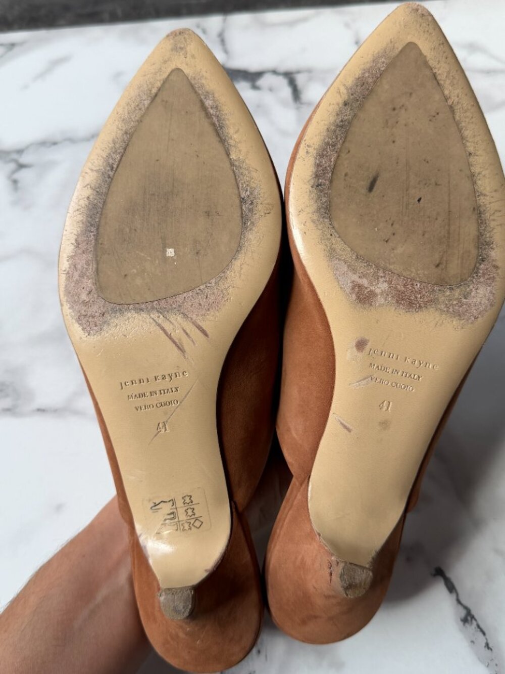 Jenni Kayne Walnut Oiled Leather Mules Size 41 - Picture 11 of 12